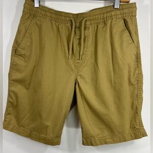 Volcom Men's Tan Flat Front ShortsSize S